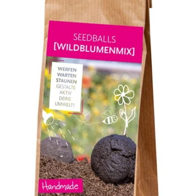 Semenné kuličky plné divokých květin - luční směs - 5 ks