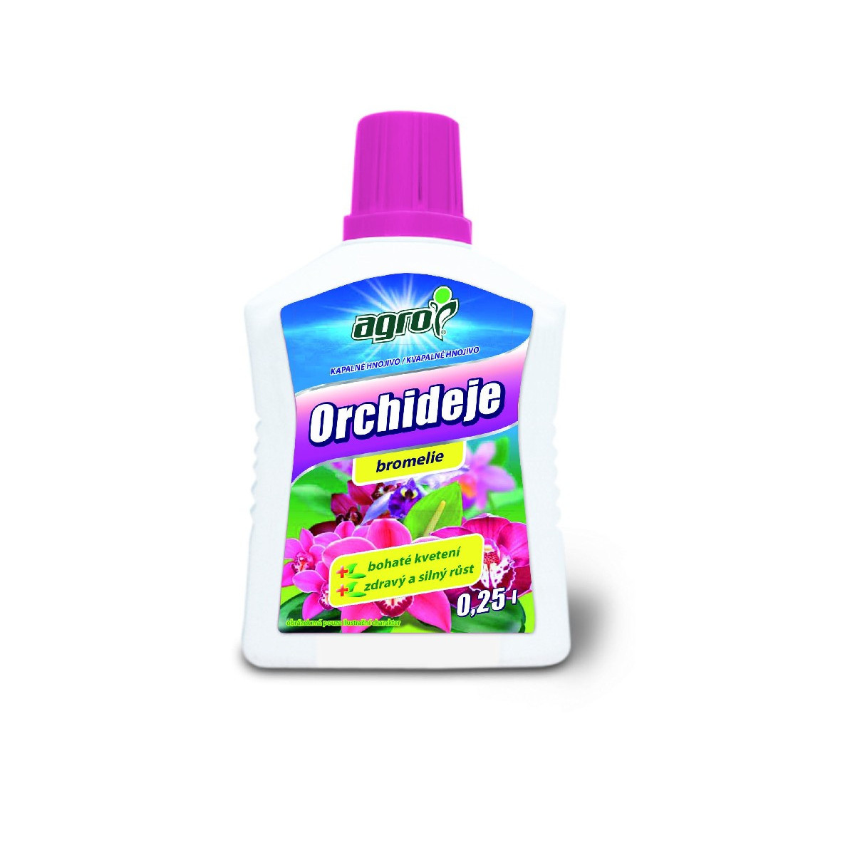 Hnojivo na orchideje a bromélie - Agro - 250 ml