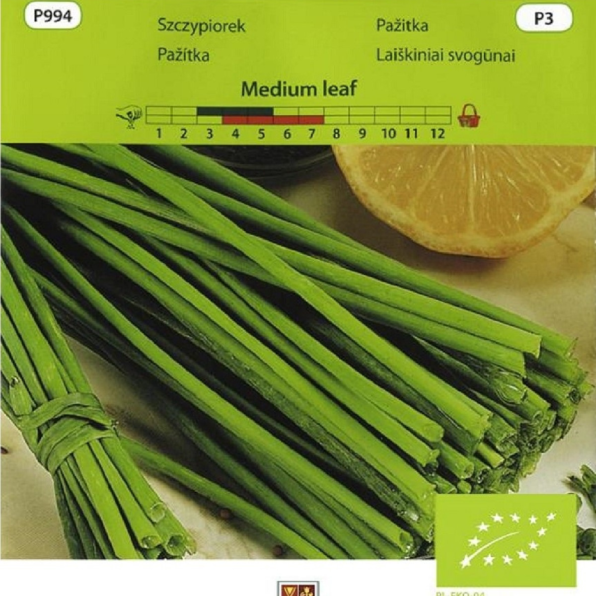 BIO Pažitka Medium leaf - Allium schoenoprasum L. - bio semena - 1 g