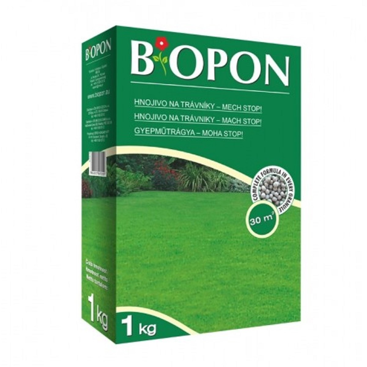 Hnojivo na trávníky Mech Stop - BoPon - 1 kg