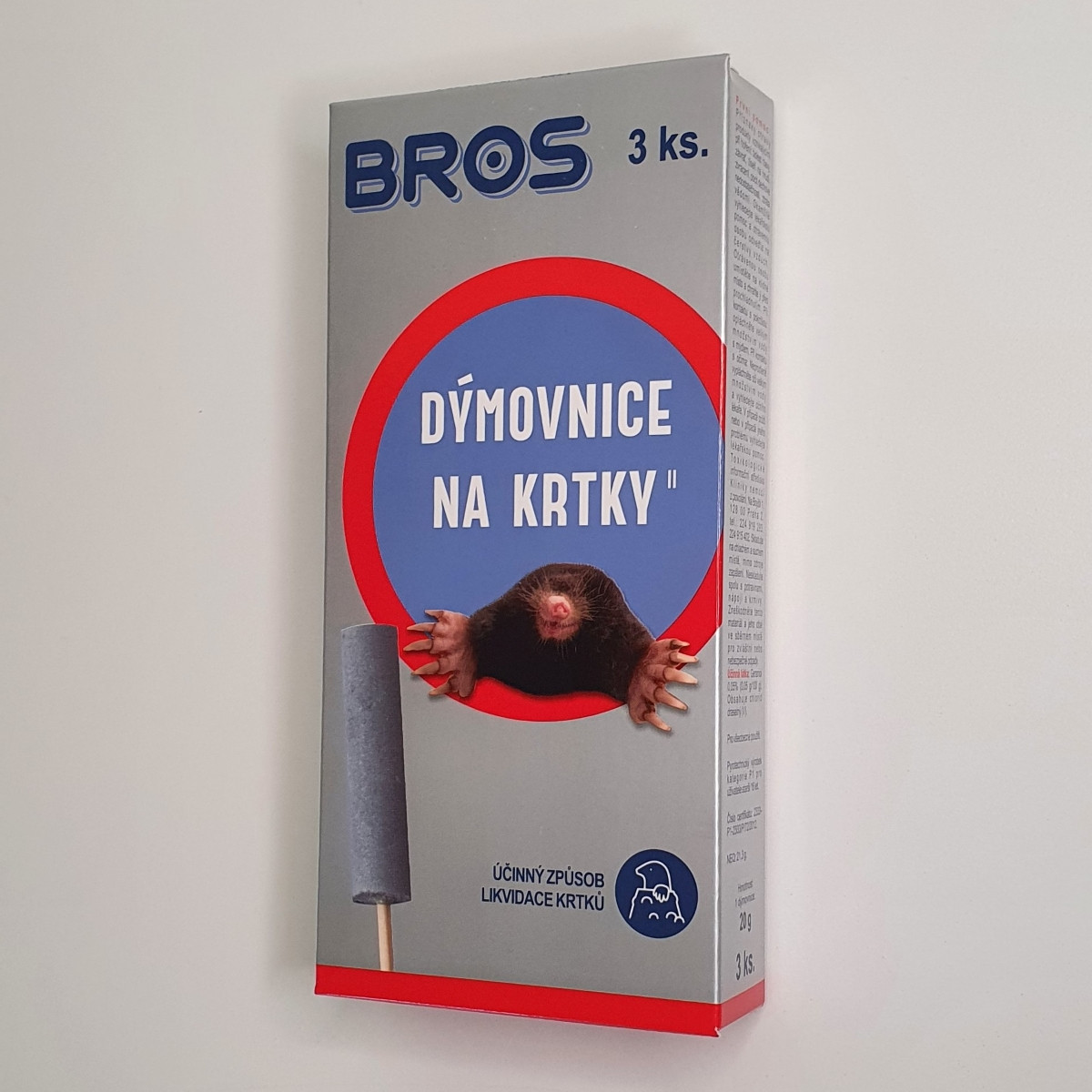 Dýmovnice na krtky - Bros - 3 ks