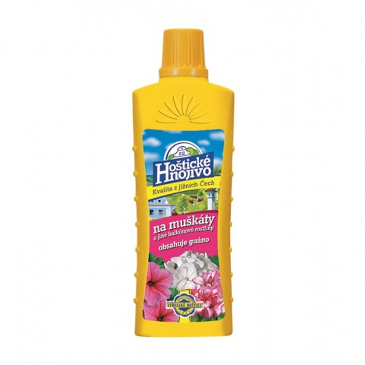Hnojivo na muškáty a další balkónové rostliny - Hoštické hnojivo - 500 ml