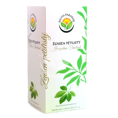 Ženšen pětilistý - čajové sáčky - Gynostemma pentaphyllum - Jiaogulan Thailand - 20 x 1 g