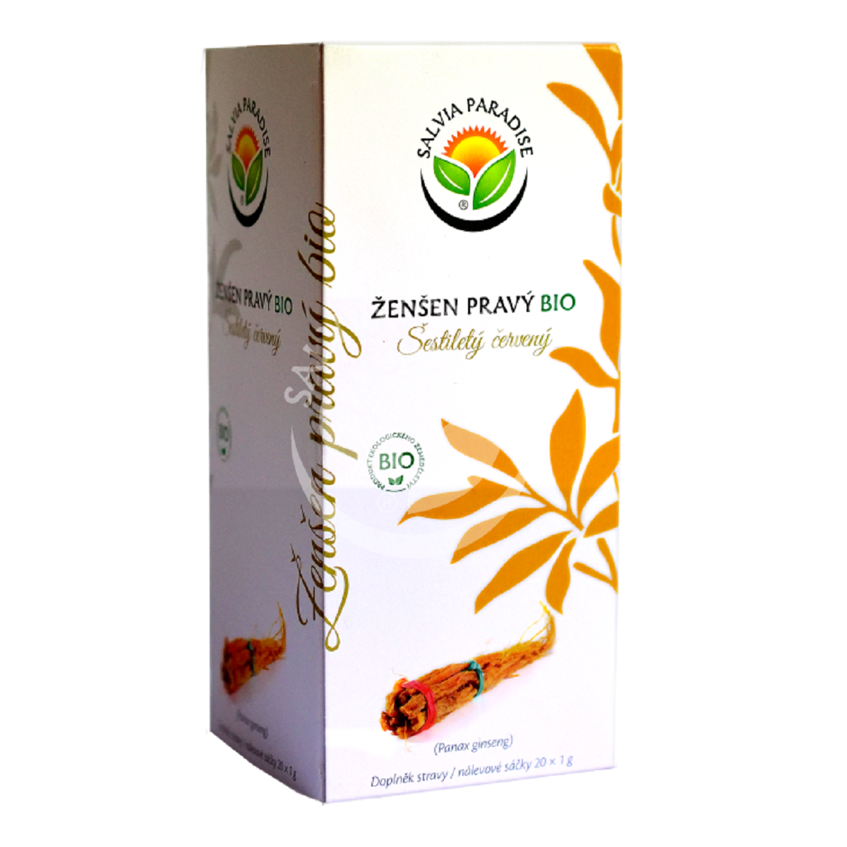 Ženšen pravý červený 6letý - čajové sáčky - BIO kvalita - 20 x 1 g